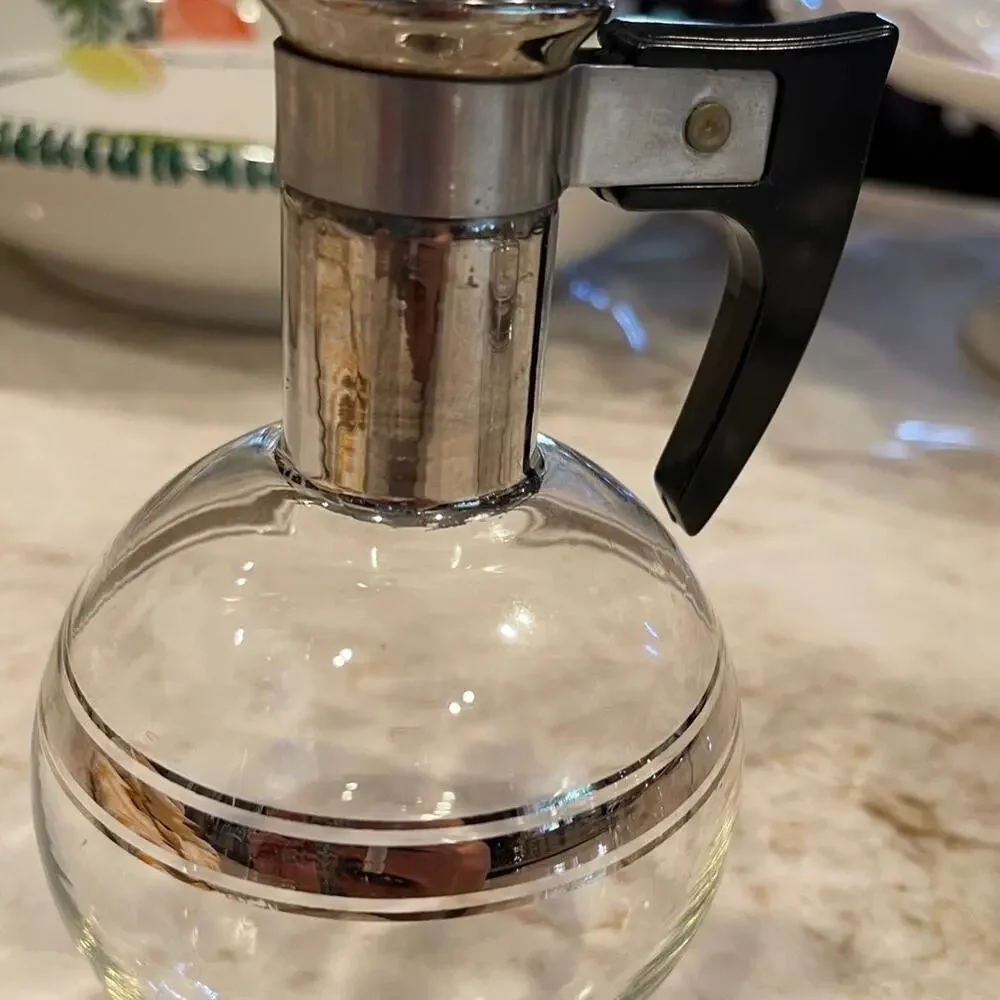 Vintage Retro Glass Pyrex individual coffee decanter
